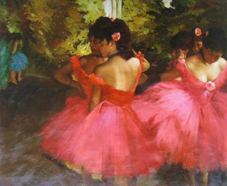Degas, Edgar 'Ballerine in rosa'